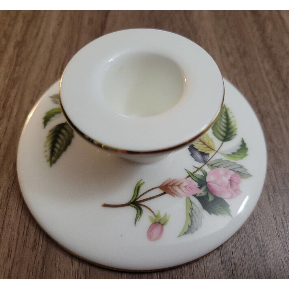 Perfect! Wedgwood "Hathaway Rose" Candle Holders (There are two) Made in England